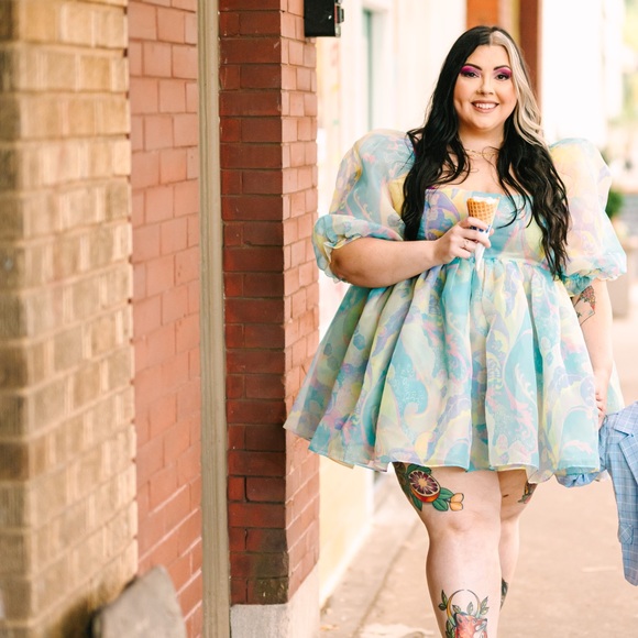 SELKIE electric lady puff dress - Picture 4 of 6